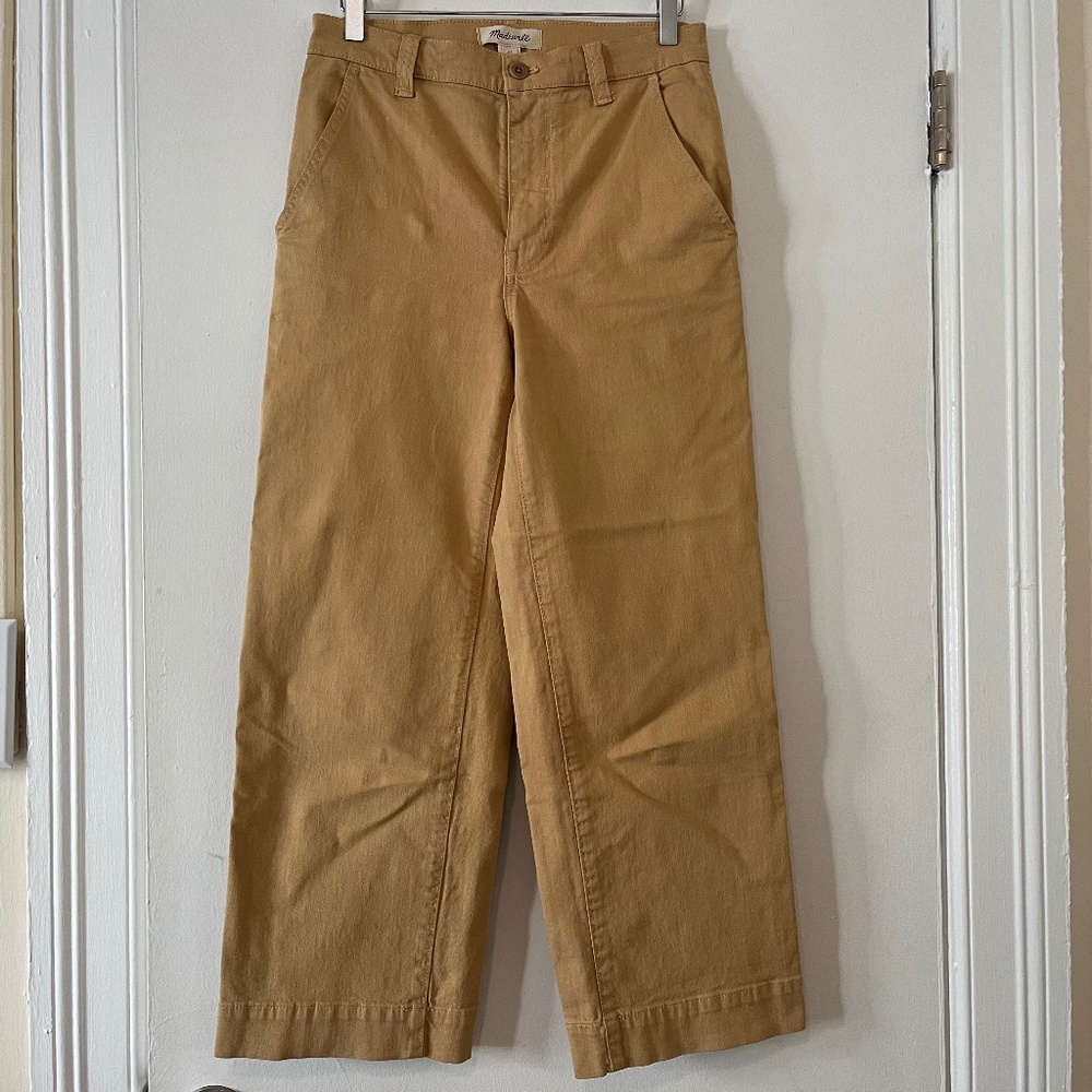 Madewell Cropped Jeans in Caramel